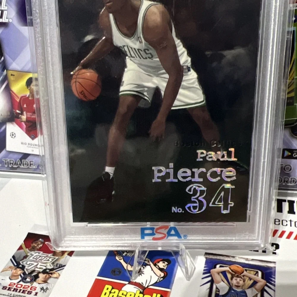 SkyBox 1998-99 Molten Metal Metal Smiths Rookie Paul Pierce #91 PSA 8 Celtics